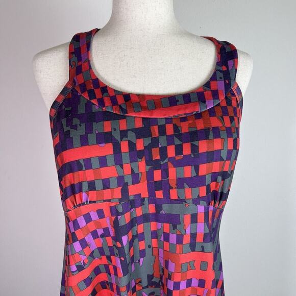 Krimson Klover Mini Dress Size Large Red Purple Tank Athletic Walking Athleisure - Picture 2 of 16